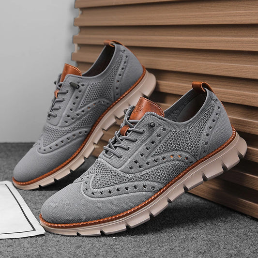 MAXON™ Gray Stylish Mesh Casual Shoes
