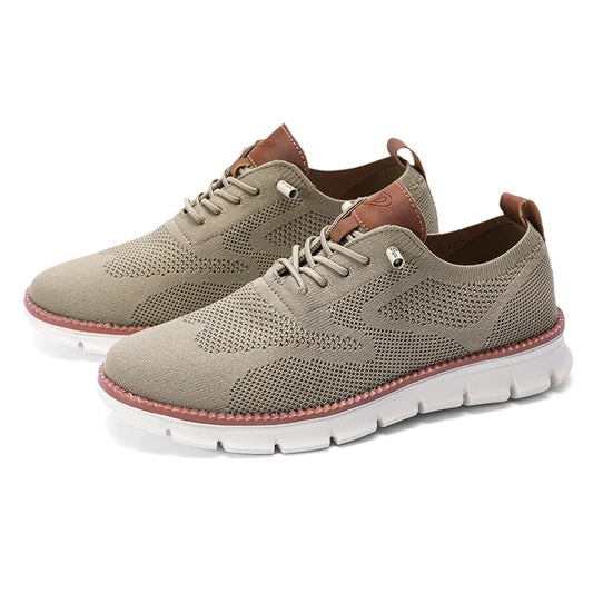 MAXON™ Khaki Stylish Mesh Casual Shoes