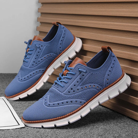 MAXON™ Light Blue Stylish Mesh Casual Shoes
