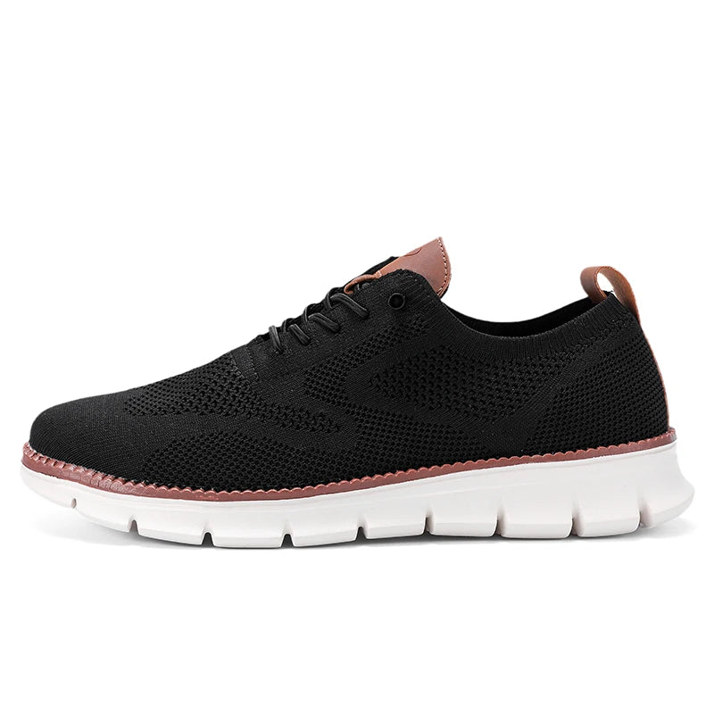 MAXON™ Black Stylish Mesh Casual Shoes