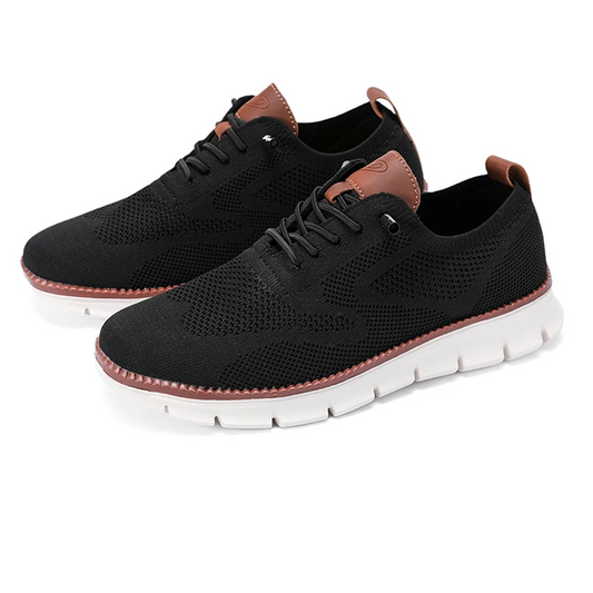 MAXON™ Black Stylish Mesh Casual Shoes