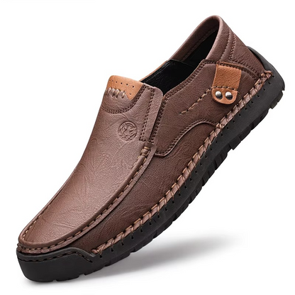 MAXON™ MAXON™ Brown Handmade Thick Rubber Casual Leather Shoes